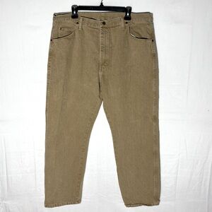 Wrangler Tan Straight Leg Jeans 40